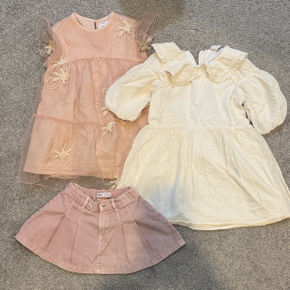 Zara and H&M bundle dress and skirt